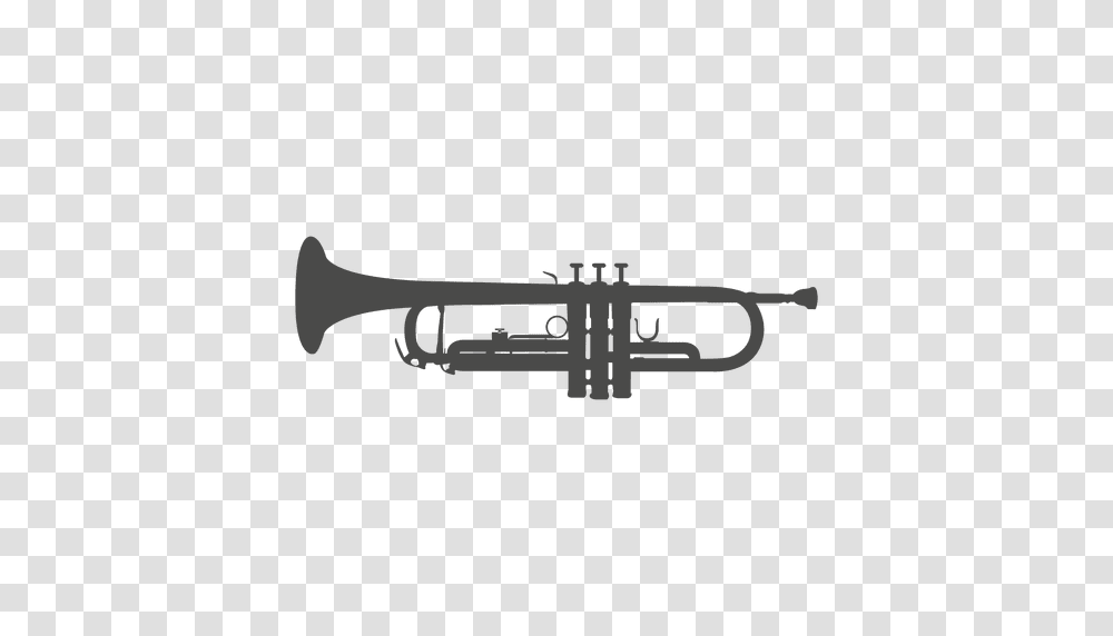 Trumpet Silhouette, Horn, Brass Section, Musical Instrument, Cornet Transparent Png