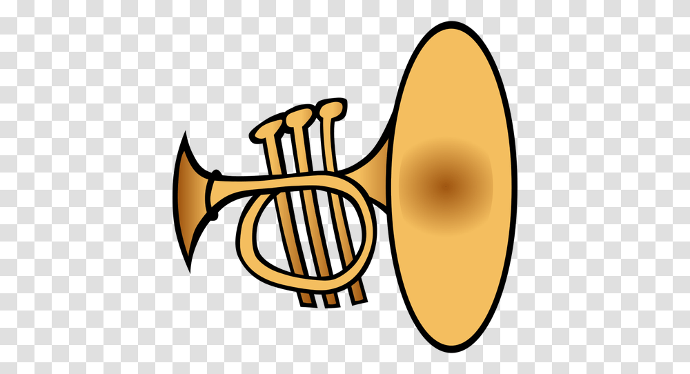 Trumpet Vector Clip Art, Horn, Brass Section, Musical Instrument, Cornet Transparent Png