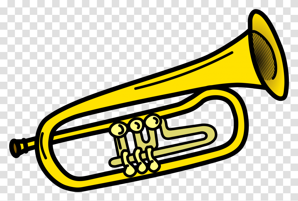 Trumpets Trumpet Black And White Clipart, Horn, Brass Section, Musical Instrument, Cornet Transparent Png