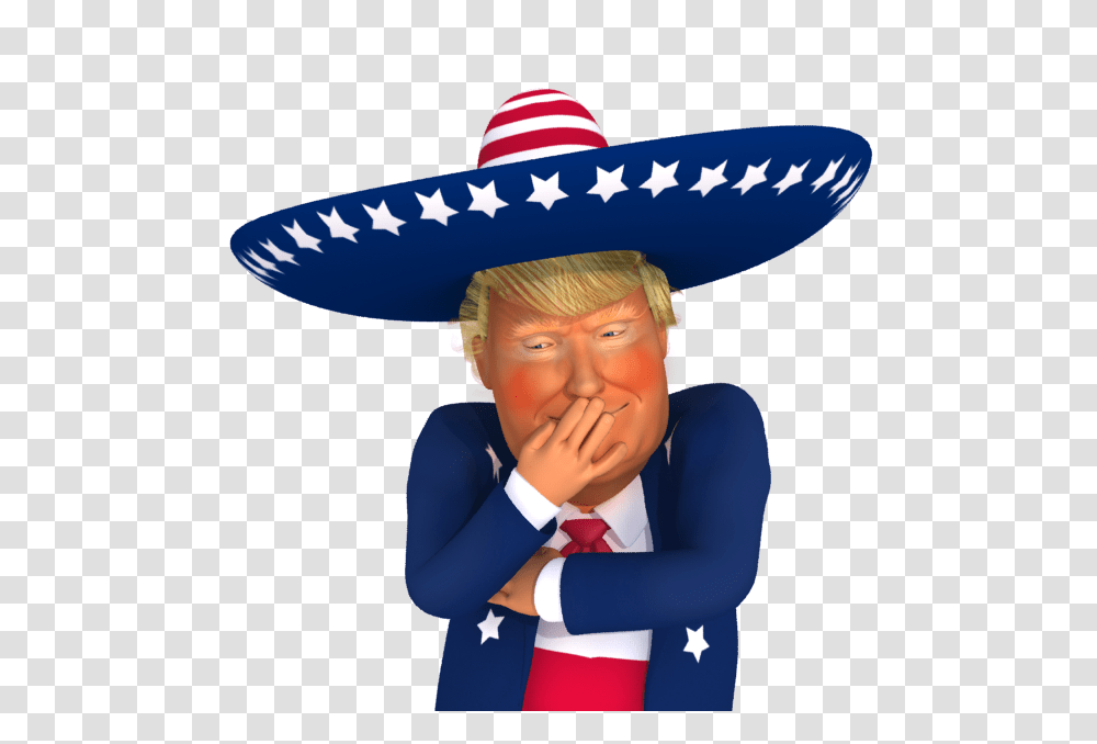 Trumpstickers Embarrassed Trump Caricature Free Images, Apparel, Person, Human Transparent Png