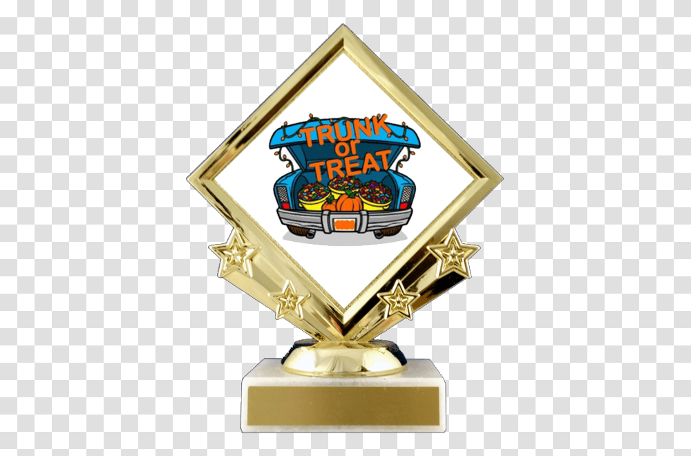 Trunk Or Treat Diamond Logo Trophy Cartoon Car Trunk Transparent Png
