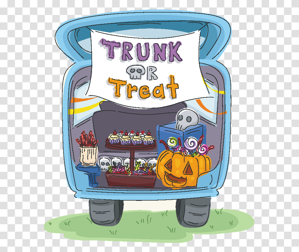 Trunk Or Treat Logo, Label, Outdoors, Food Transparent Png