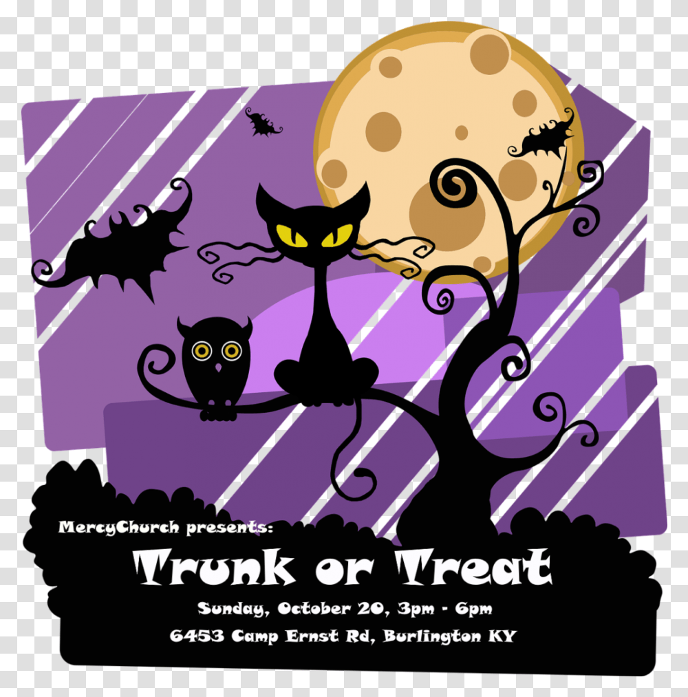 Trunk Or Treat Mercychurchnkyorg Happy Halloween Boss, Advertisement, Poster, Flyer, Paper Transparent Png