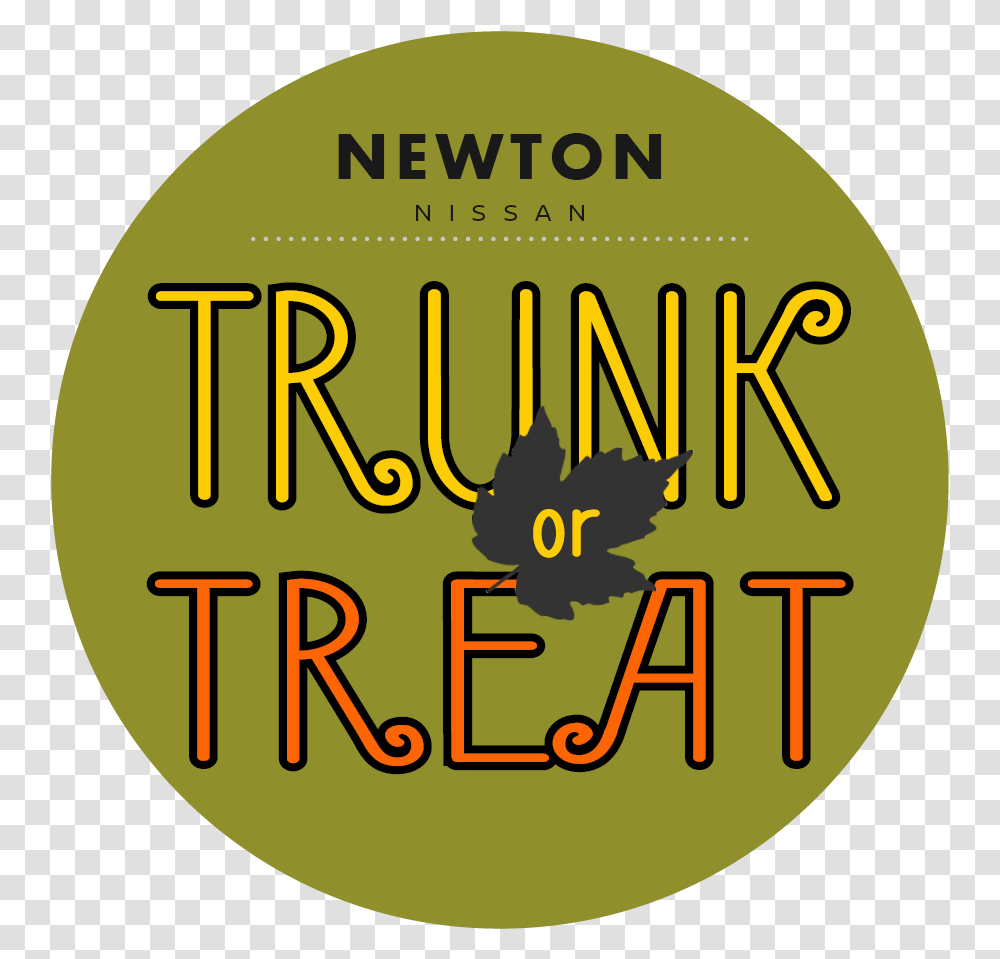Trunk Or Treat Newton Nissan Of Gallatin Circle, Label, Text, Word, Symbol Transparent Png