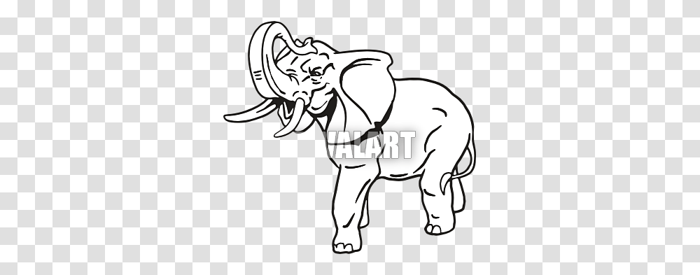 Trunk Up Elephant Drawing, Statue, Sculpture, Animal Transparent Png