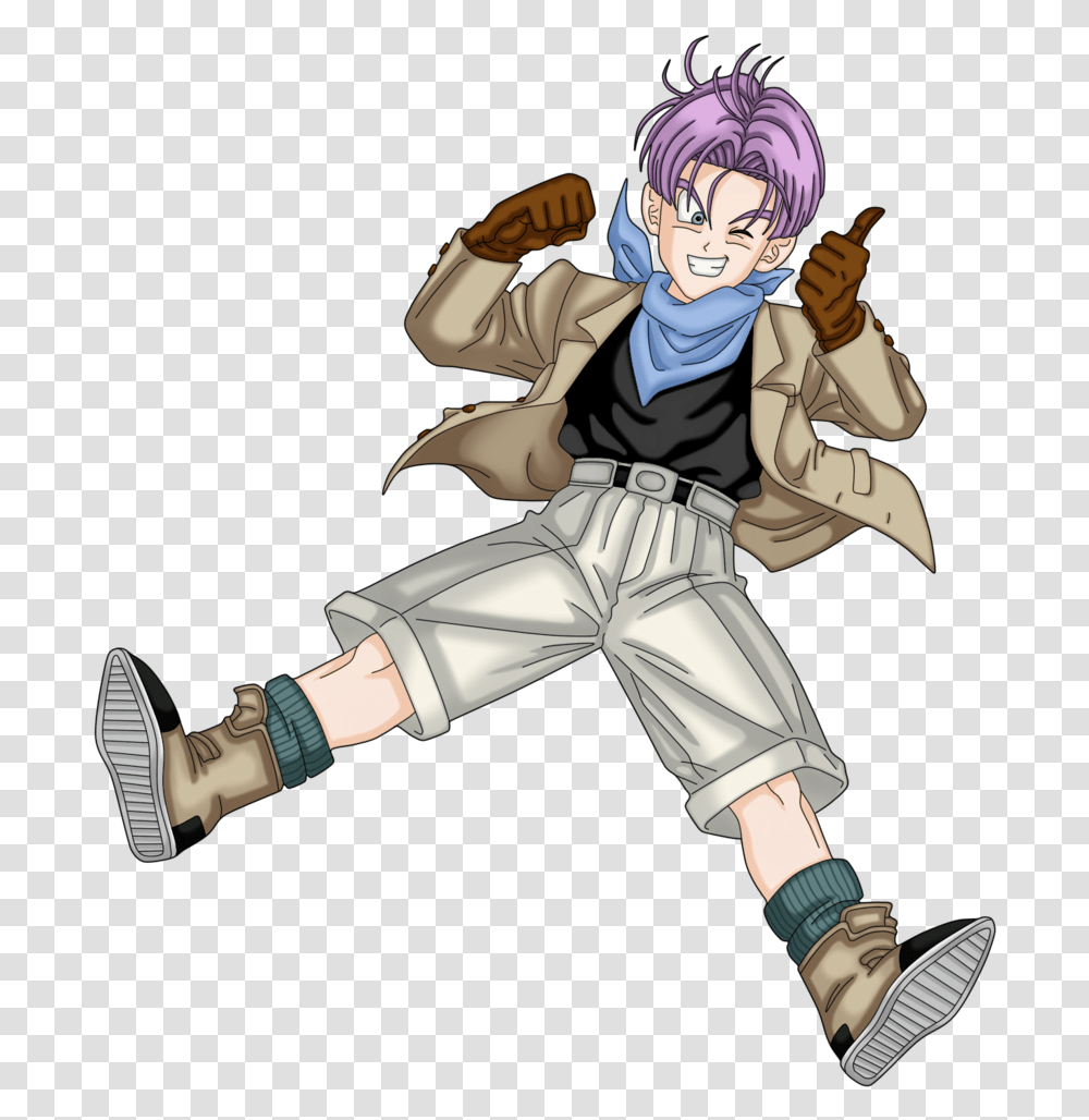 Trunks Dragon Ball Gt By Byceci D8ct501 Trunks Dragon Ball Gt, Person, Human, Comics, Book Transparent Png
