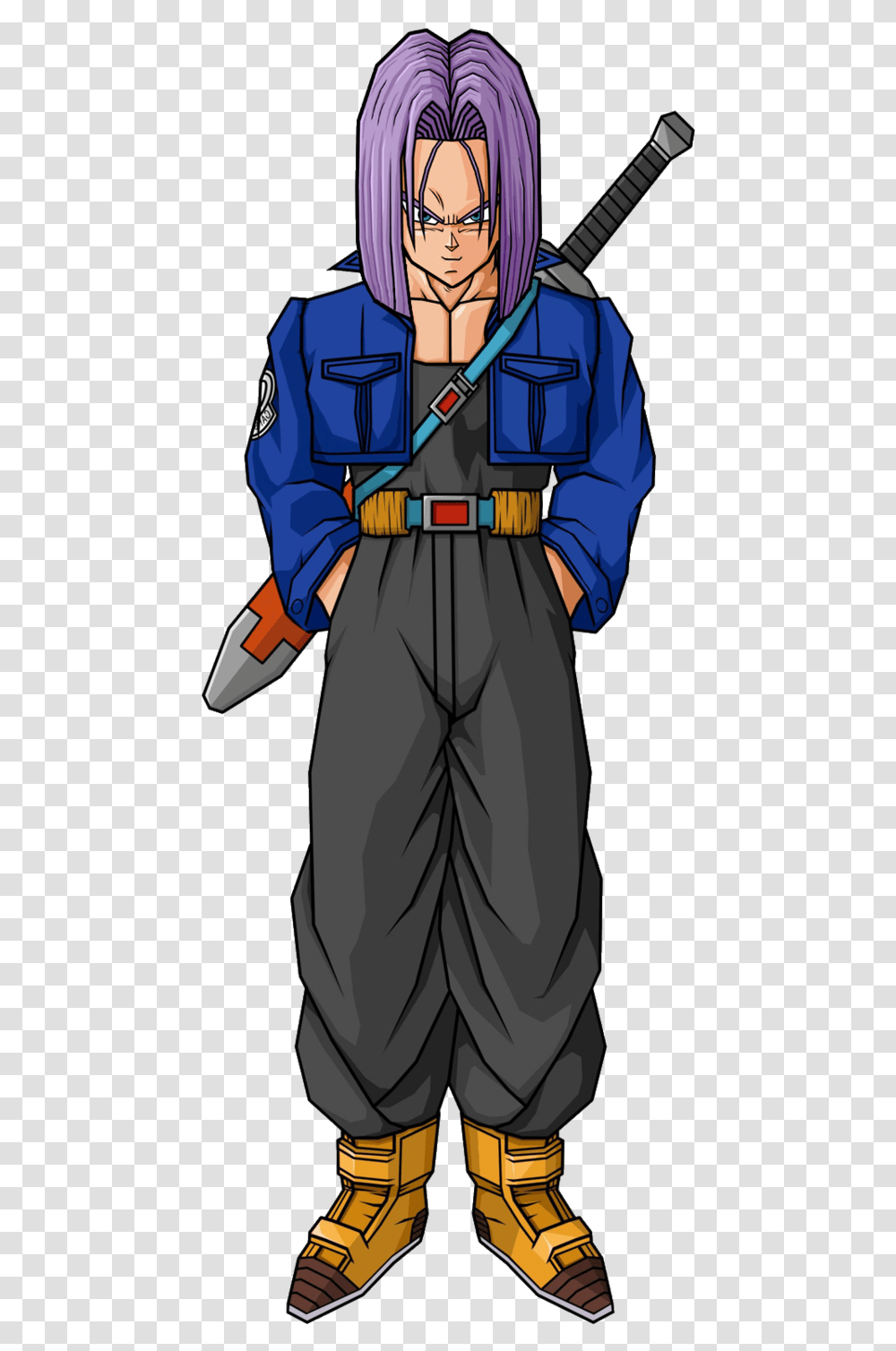 Trunks Hair Picture Dragon Ball Trunks Hair, Person, Costume, Officer, Military Uniform Transparent Png