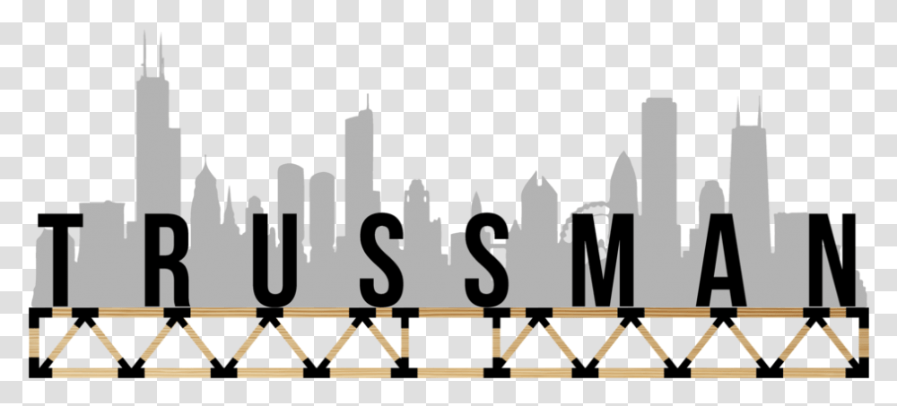 Trussman Logo Skyline, Silhouette, Building, Architecture Transparent Png