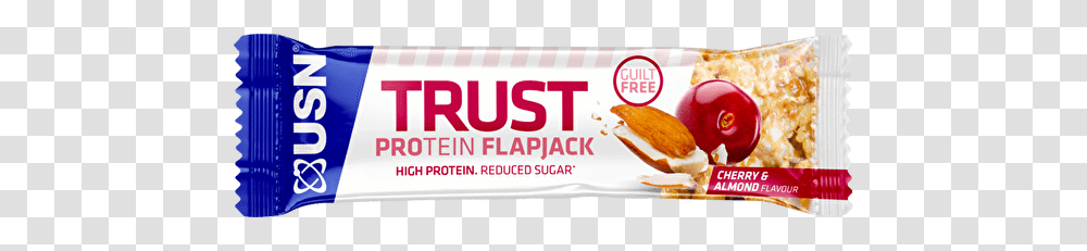 Trust Protein Flapjack 70g Bar Cherry Amp Almond Flavour Usn Trust Protein Flapjack, Food, Word Transparent Png