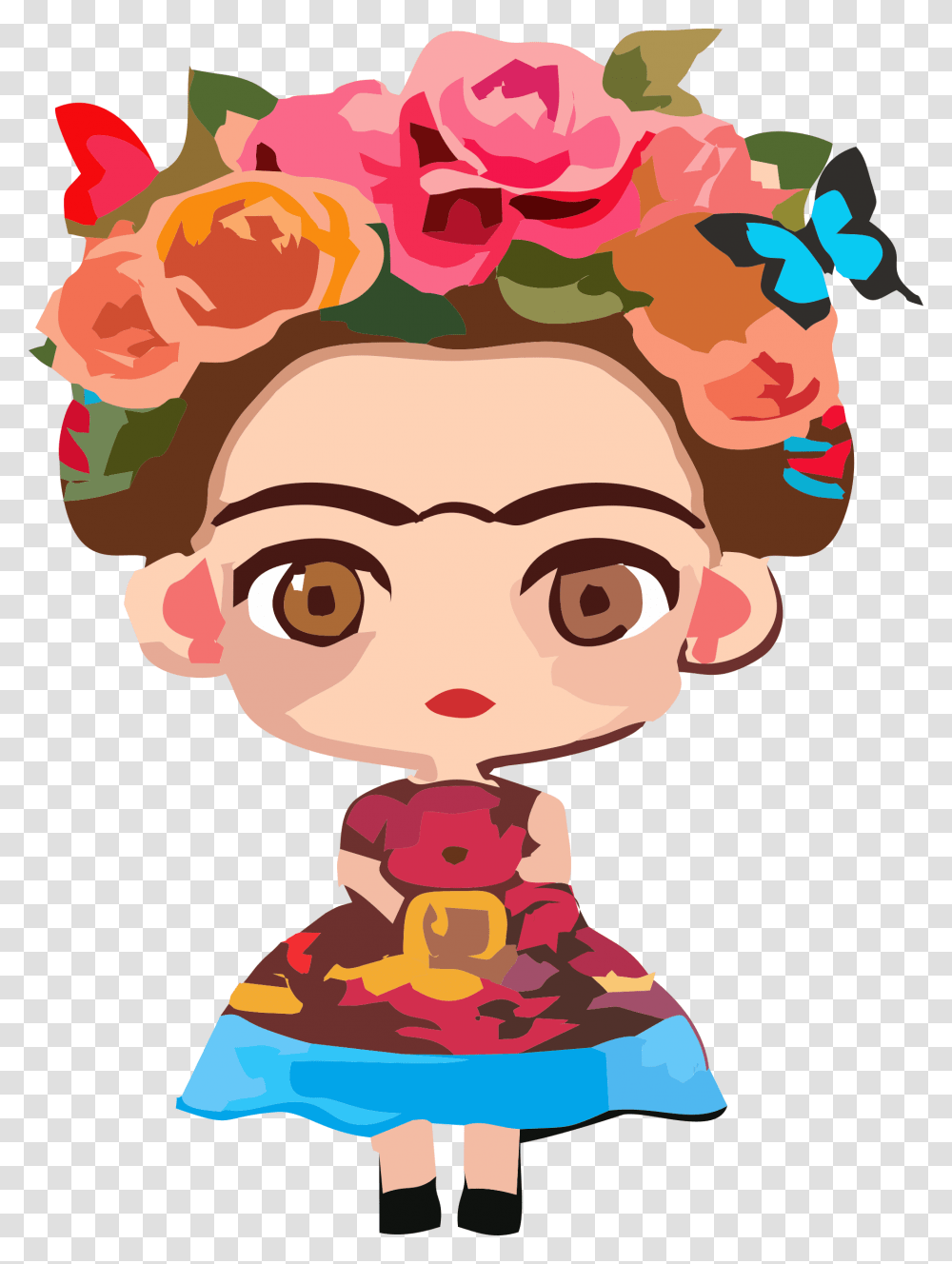 Trustworthy Clipart Frida Kahlo Vector, Doll, Toy, Food Transparent Png
