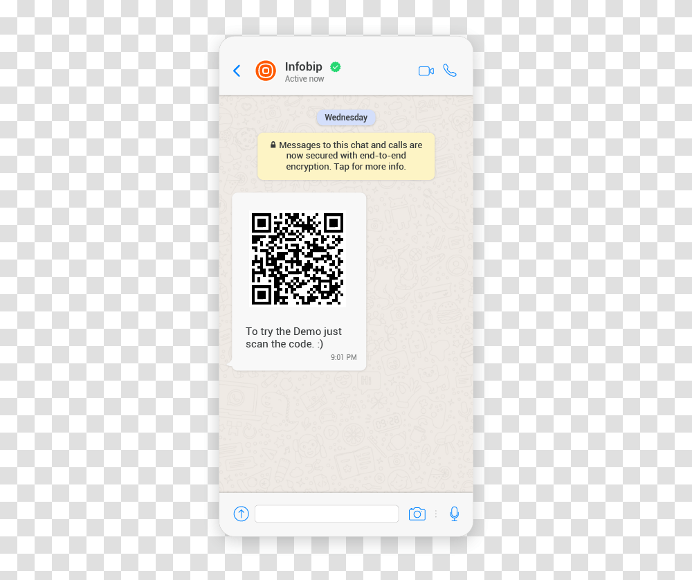 Try The Demo Whatsapp Message Preview Ilir Bajri Beyond 1997 Repiano, Mobile Phone, Electronics, Cell Phone, QR Code Transparent Png
