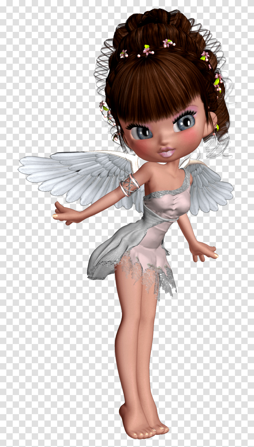 Try To Wear My Angel Wings Everyday, Doll, Toy, Person, Human Transparent Png