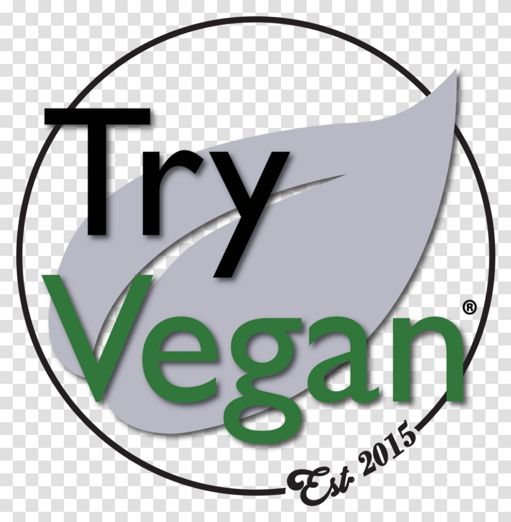 Try Vegan Clothing, Logo, Label Transparent Png