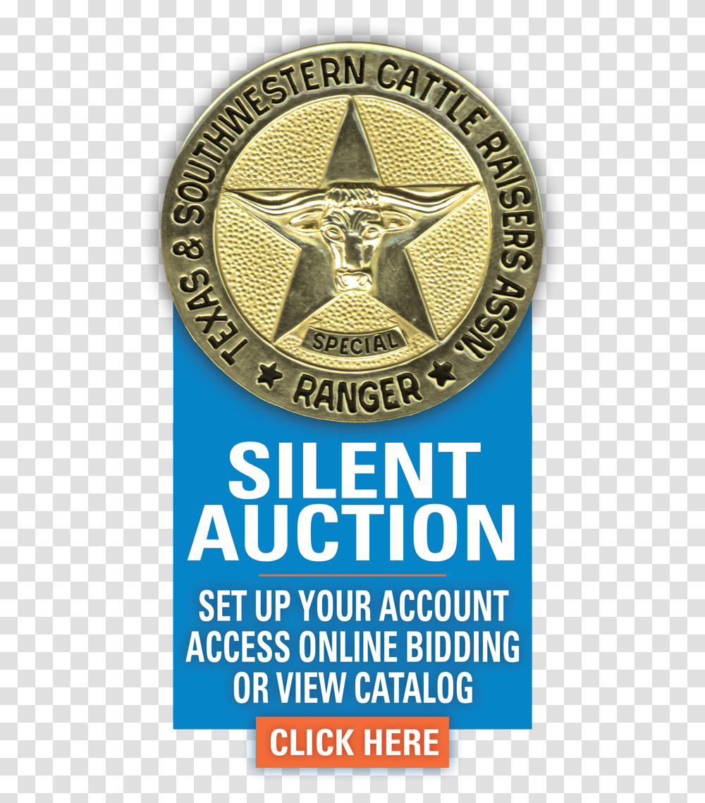 Tscra Special Ranger Silent Auction Open Cattle Raisers Poster, Logo, Trademark, Badge Transparent Png