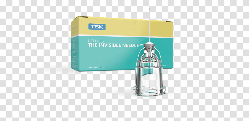 Tsk The Invisible Needle Box Of 100, Text, Bottle, Machine, Tabletop Transparent Png