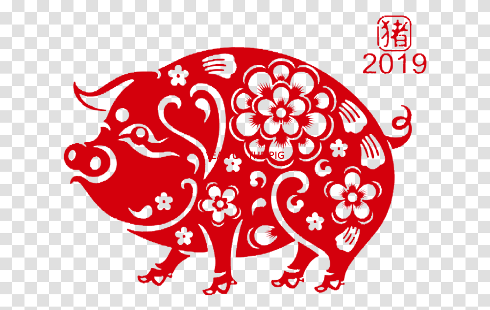 Tskgame News 2019 Chinese New Year Holidays Year Of The Pig Paper Pattern, Graphics, Art, Animal, Mammal Transparent Png