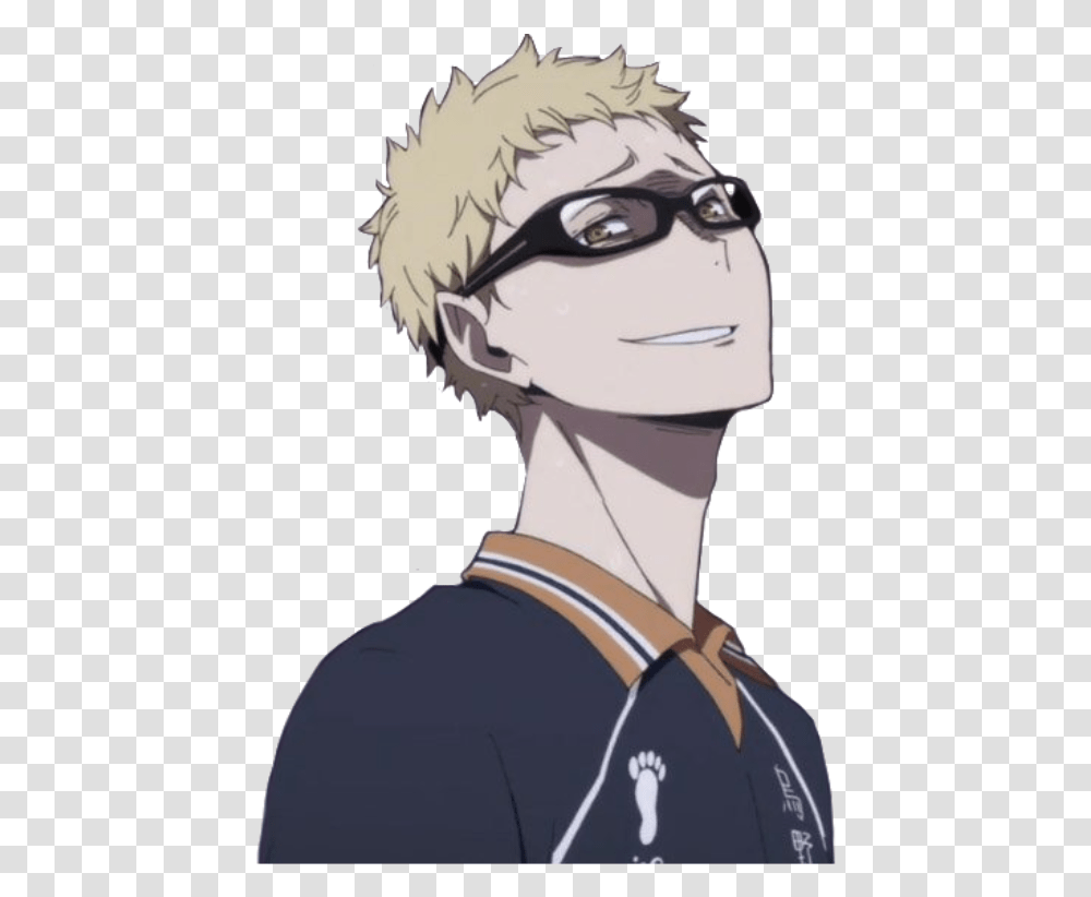 Tsukishima Haikyuu Manga Anime Tsukishima Haikyuu, Comics, Book, Person, Human Transparent Png