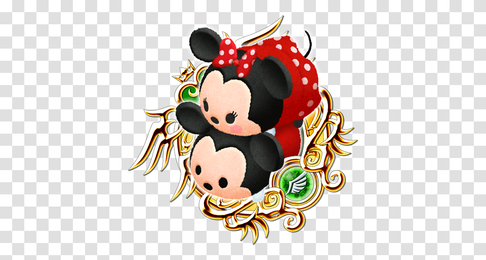 Tsum Mickey Minnie Kingdom Hearts Union X Ian, Plush, Toy, Label, Text Transparent Png