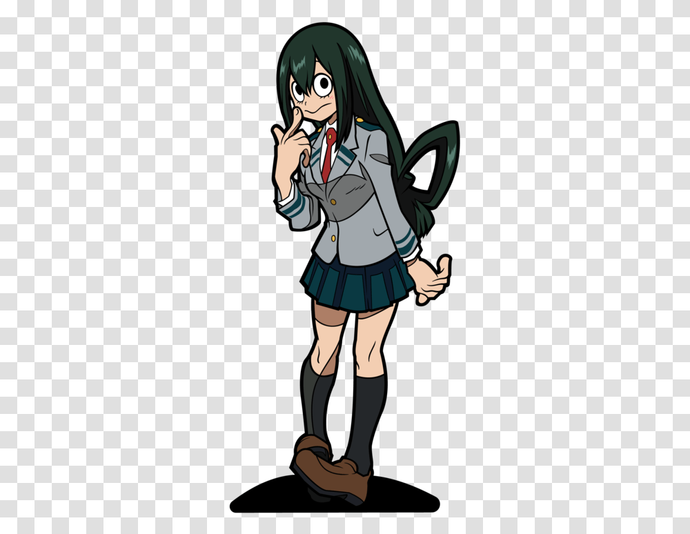 Tsuyu Asui Anime Pin, Costume, Person, Performer, Clothing Transparent Png