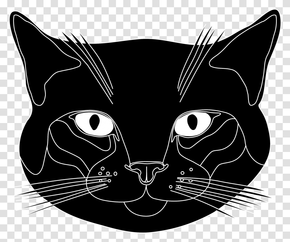 Tte De Chat Noir Clip Arts Background Cat Head Clipart, Pet, Mammal, Animal Transparent Png