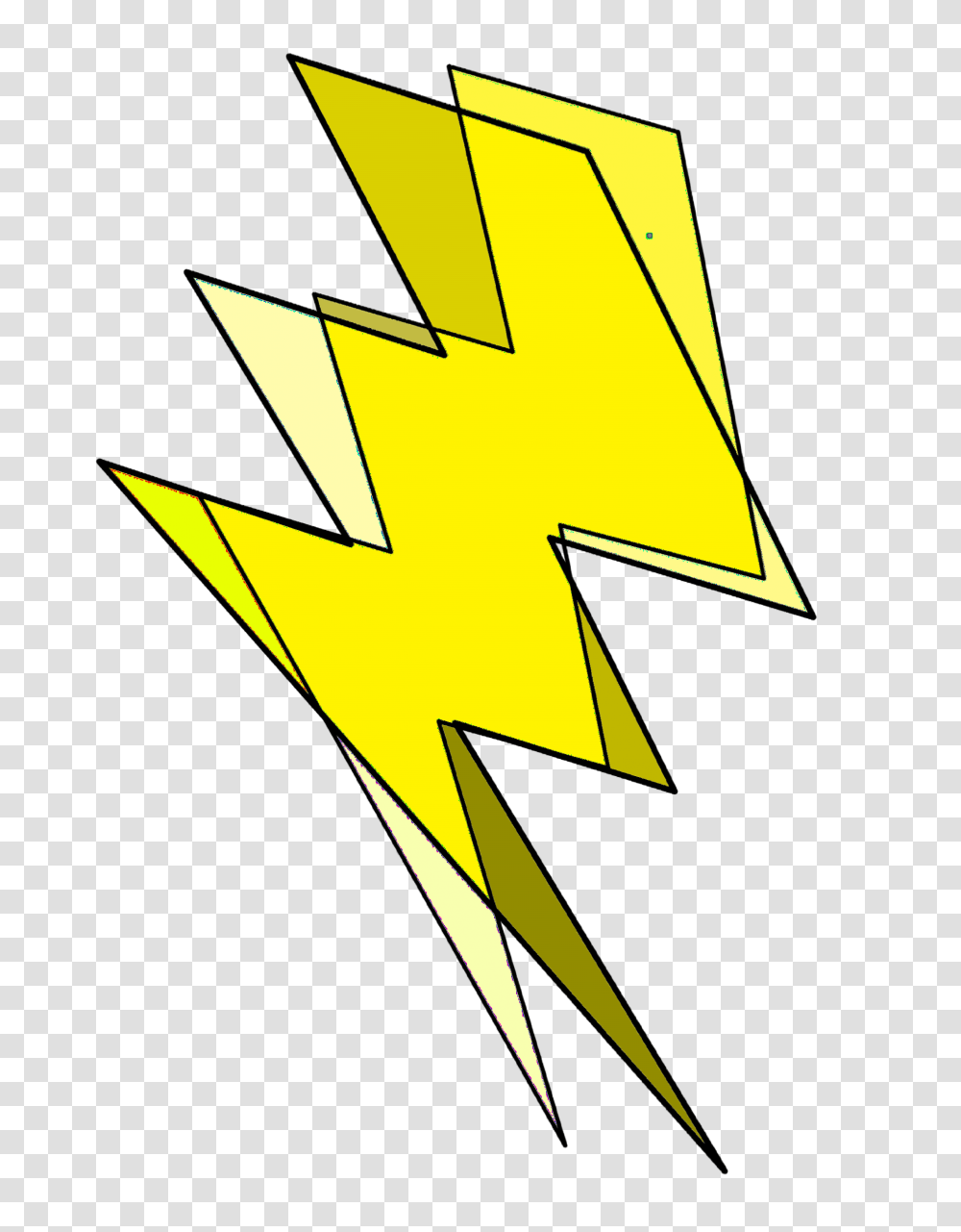 Ttkocistickers Lightning Thunderbolt Flash Doub, Star Symbol, Cross, Leaf Transparent Png
