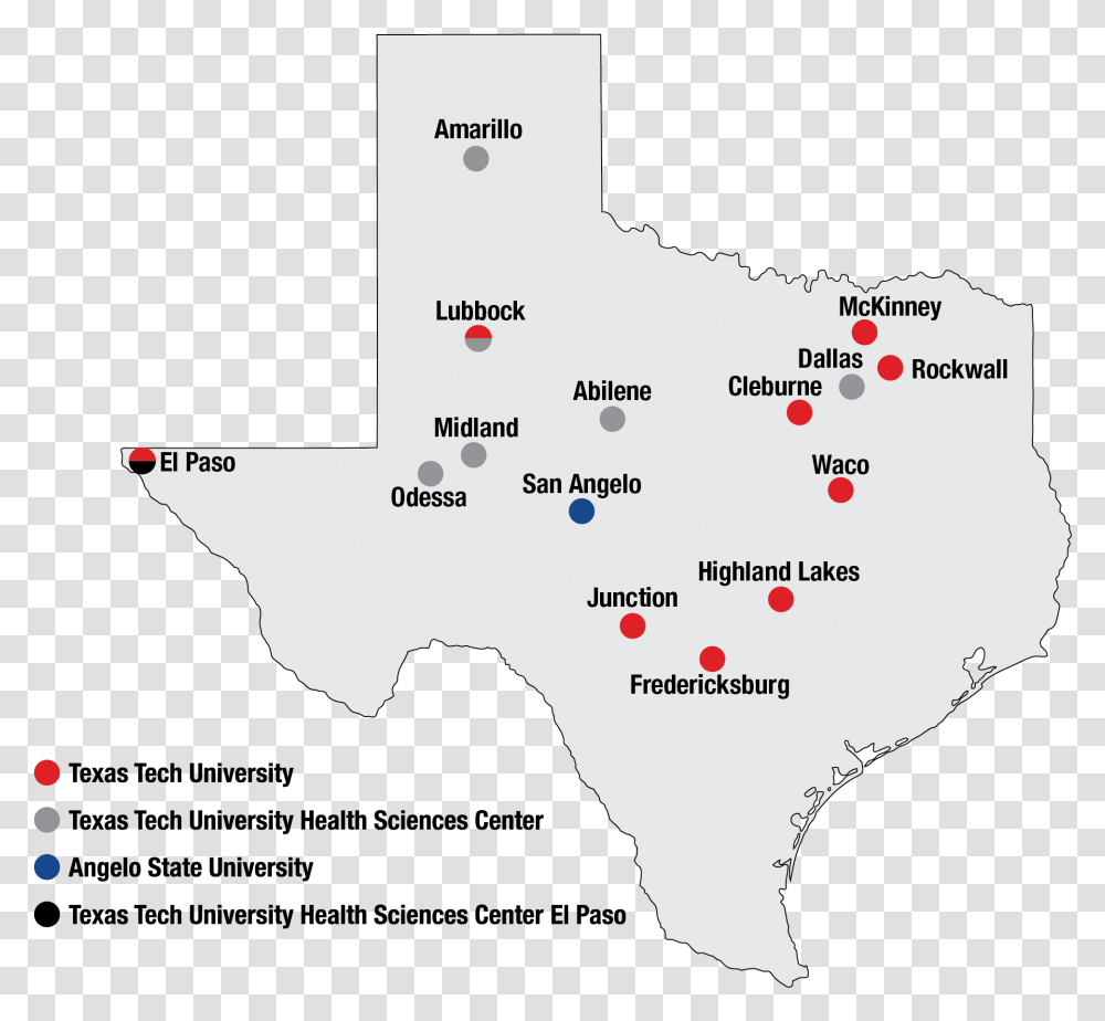 Ttu System Locations Trinity River On Texas Map, Diagram, Plot, Atlas Transparent Png
