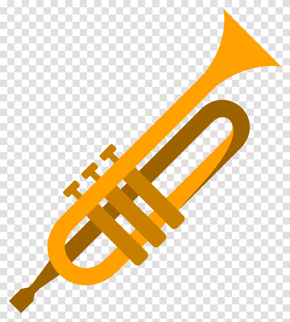 Tuba Cartoon Trumpet, Horn, Brass Section, Musical Instrument, Cornet Transparent Png
