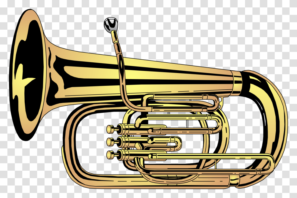 Tuba Clipart, Horn, Brass Section, Musical Instrument, Euphonium Transparent Png