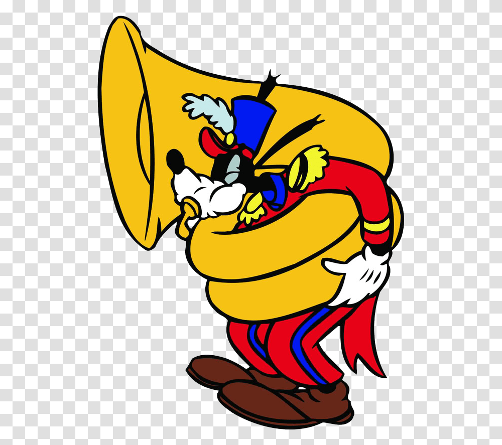 Tuba Goofy Music Clipart Image 20228 Disney Music Clipart, Food, Meal, Dish, Graphics Transparent Png