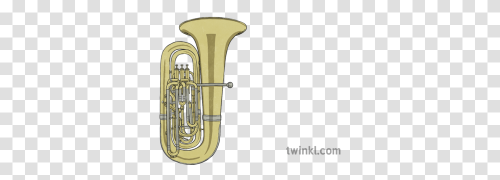 Tuba Illustration Twinkl Vertical, Horn, Brass Section, Musical Instrument, Euphonium Transparent Png