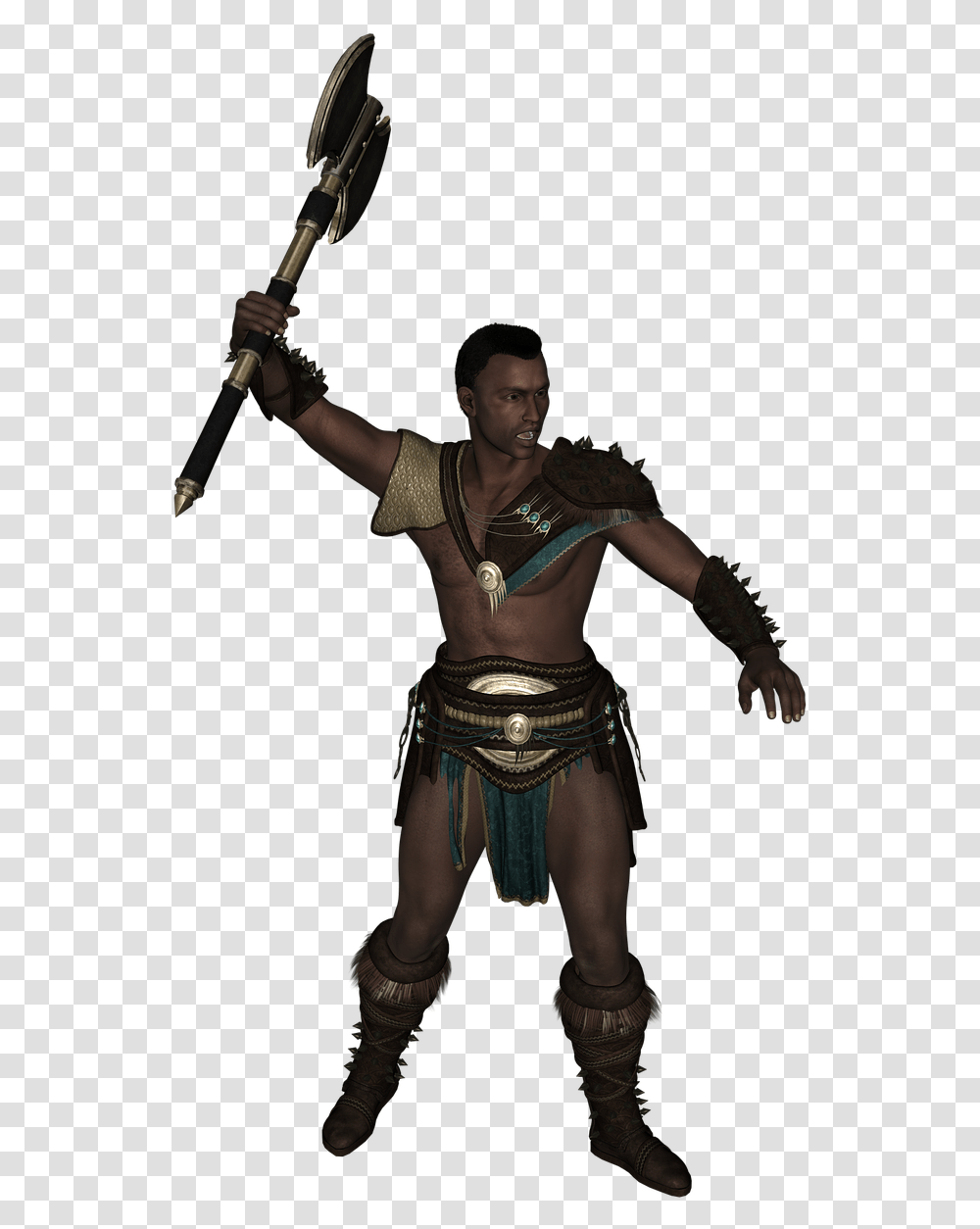 Tube Axe Dangerous Attack Muscles Man Warrior Man With Ax, Person, Costume, Ninja Transparent Png