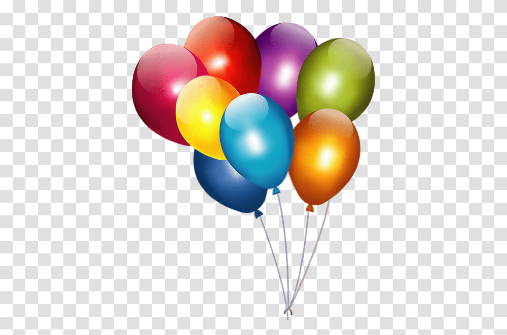 Tube Ballons Multicolores Clipart Birthday Balloons Background Happy Birthday Transparent Png