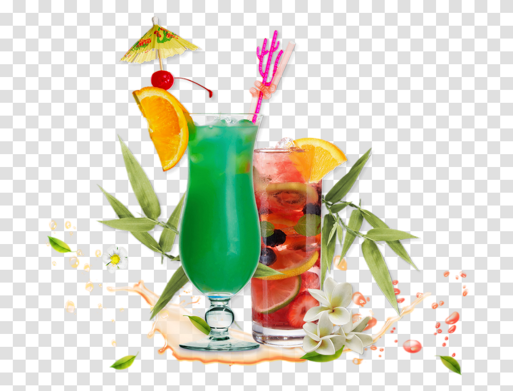 Tube Boisson Cocktail Cocktail, Alcohol, Beverage, Plant, Potted Plant Transparent Png