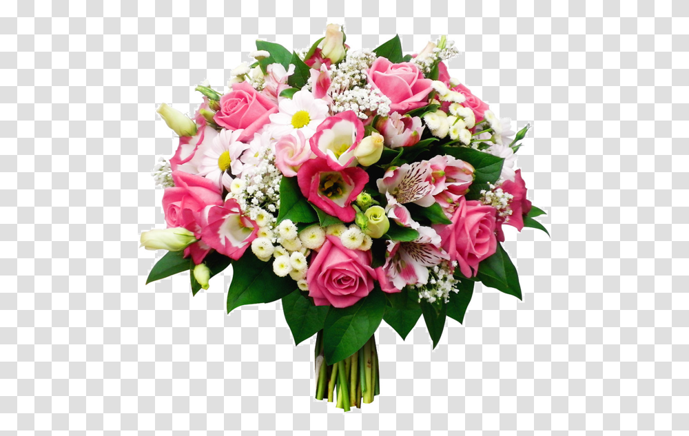 Tube Bouquet De Fleurs Rose Et Blanche Bouquet De Fleurs Happy Birthday, Plant, Flower Bouquet, Flower Arrangement, Blossom Transparent Png