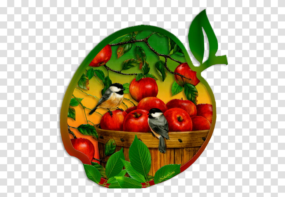 Tube Fruit Apple Feast Of The Saviour, Bird, Plant, Painting Transparent Png