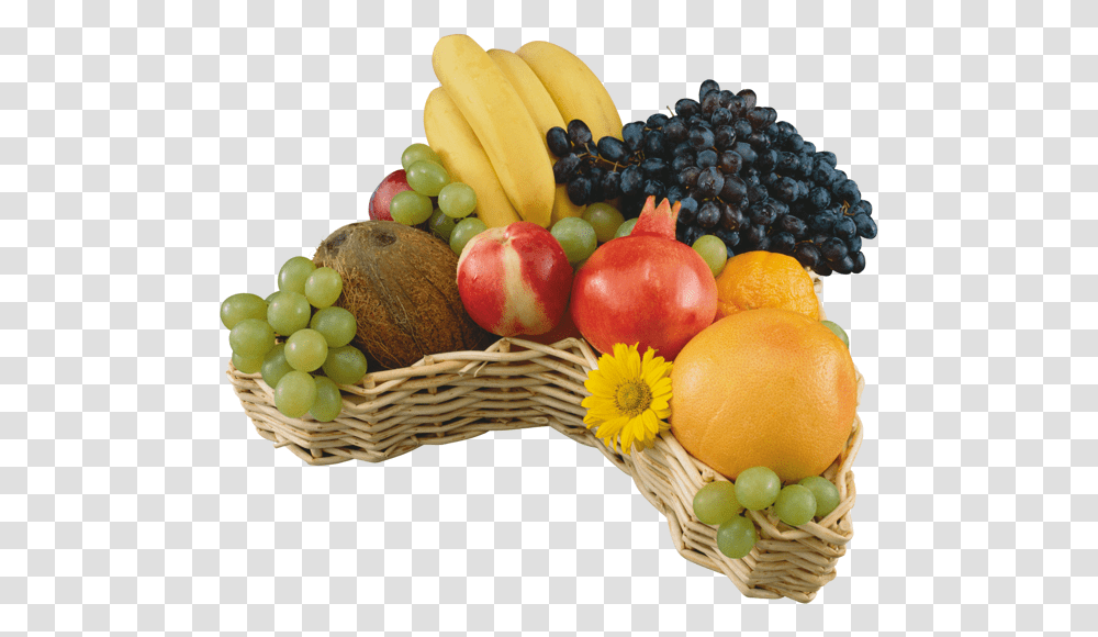 Tube Fruits Corbeille De Fruits, Plant, Food, Grapes, Apple Transparent Png