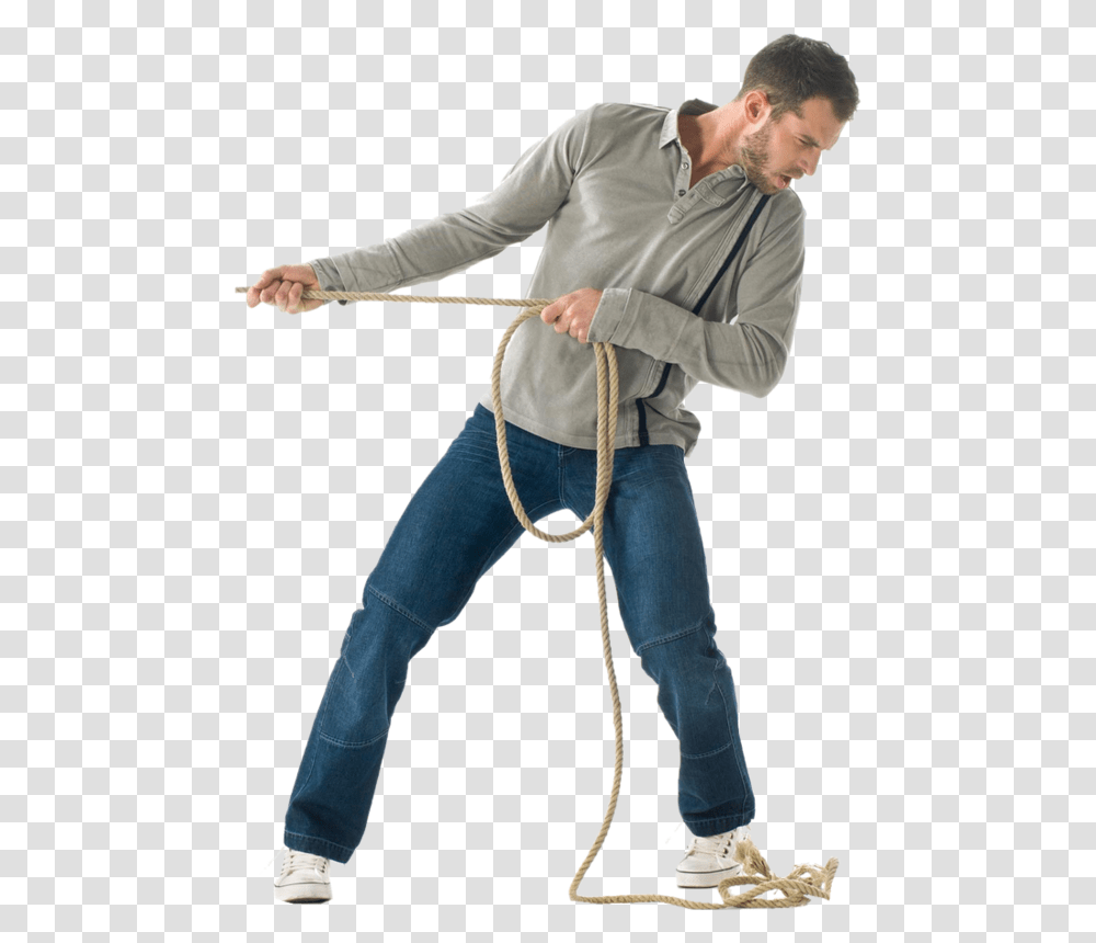 Tube Homme Man Pulling Rope, Person, Human, Apparel Transparent Png