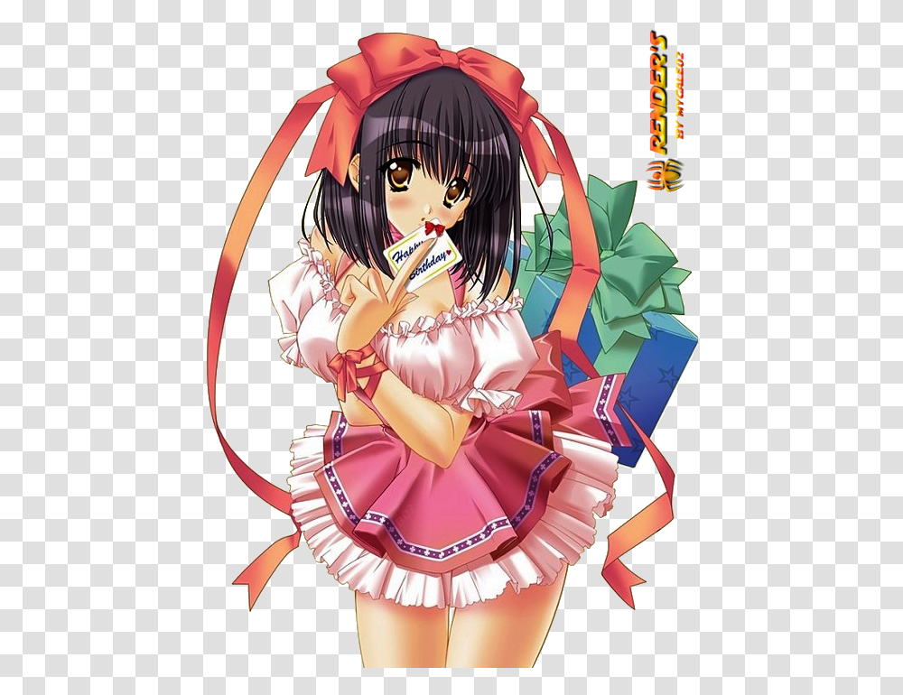 Tube Manga Girl Happy Birthday Anime Cute Wallpaper Backgrounds, Comics, Book, Person, Human Transparent Png