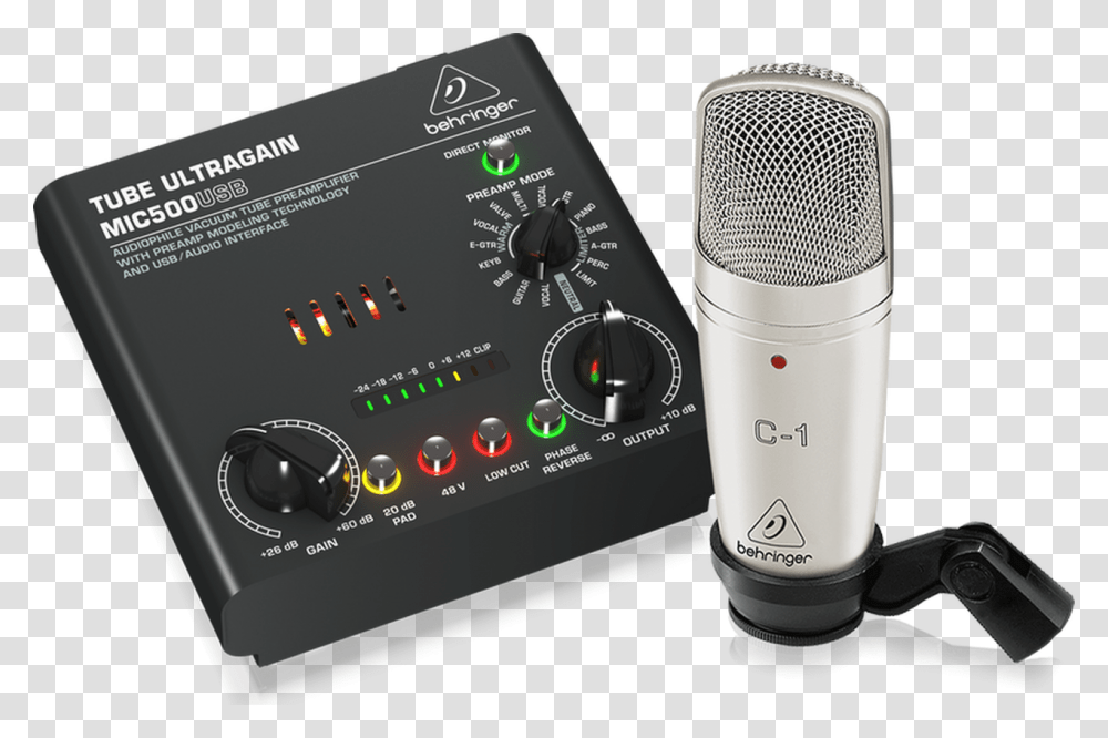Tube Ultragain Mic, Electronics, Stereo, Amplifier, Electrical Device Transparent Png