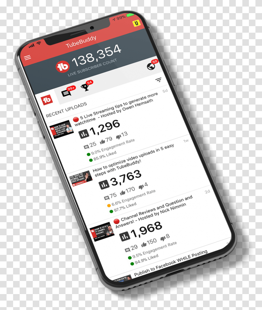 Tubebuddy Mobile Available On Iphone And Android Smart Device, Mobile Phone, Electronics, Cell Phone, Text Transparent Png