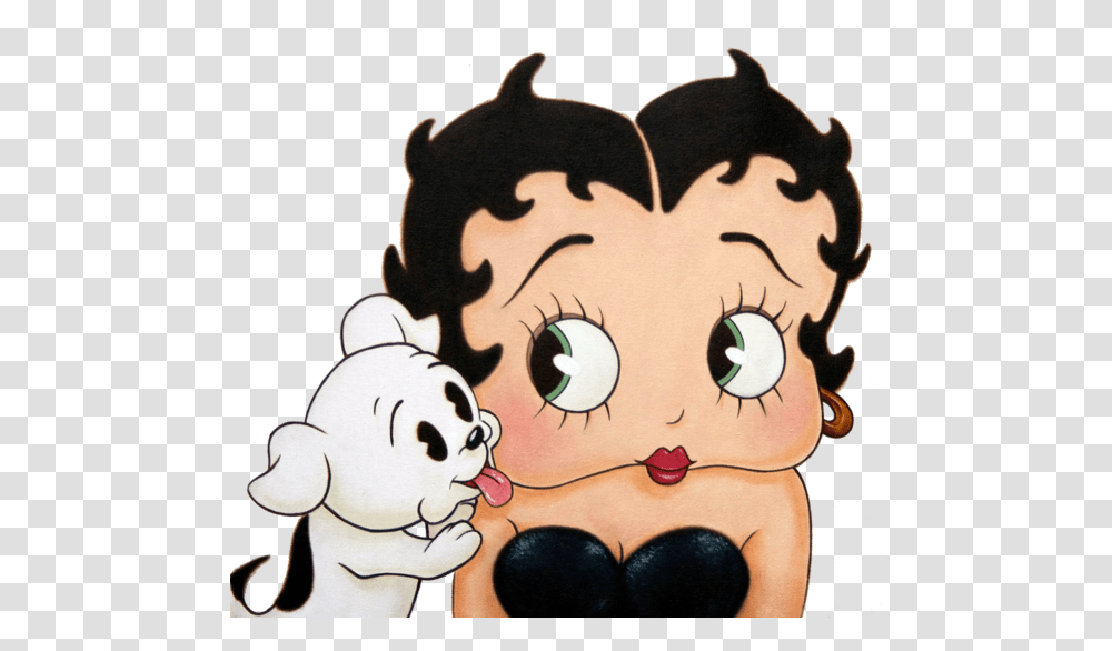 Tubes Betty Boop 1 La Bote Images Betty Boop Loving A Dog, Giant Panda, Wildlife, Mammal, Animal Transparent Png