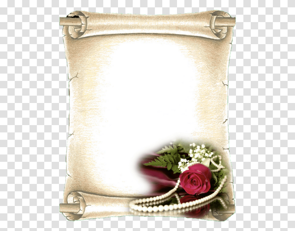Tubes Cadres Pour Crations, Pillow, Cushion, Plant, Rose Transparent Png