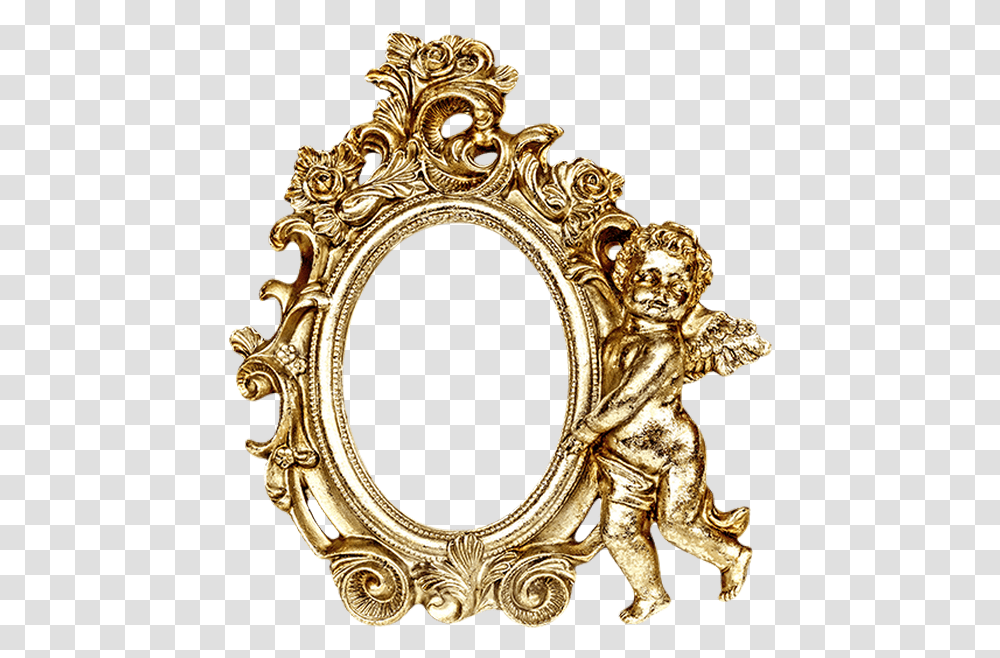 Tubes Cadrespng Brass, Mirror, Cross, Gold Transparent Png