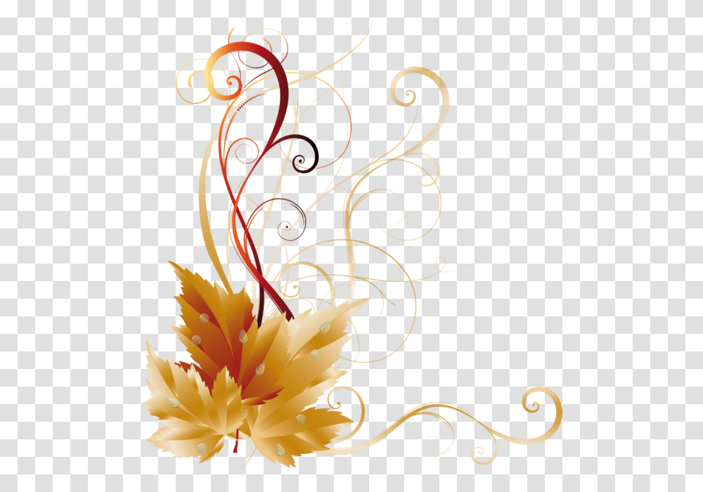 Tubes Coins Headers Autumn Leaves Leaves And Fall, Floral Design, Pattern Transparent Png