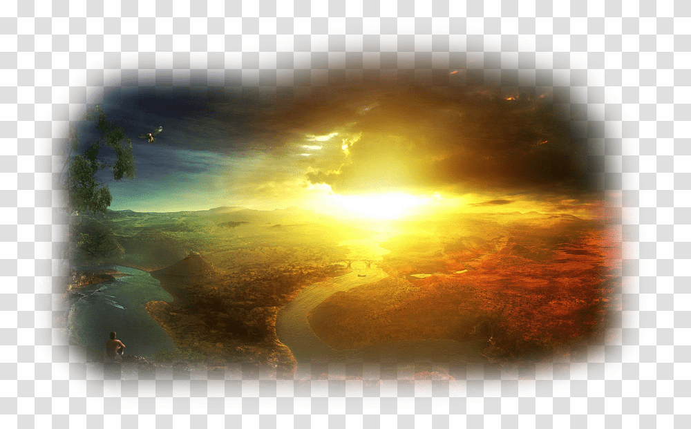 Tubes Coucher De Soleil Heaven And Hell Hd, Flare, Light, Scenery, Outdoors Transparent Png