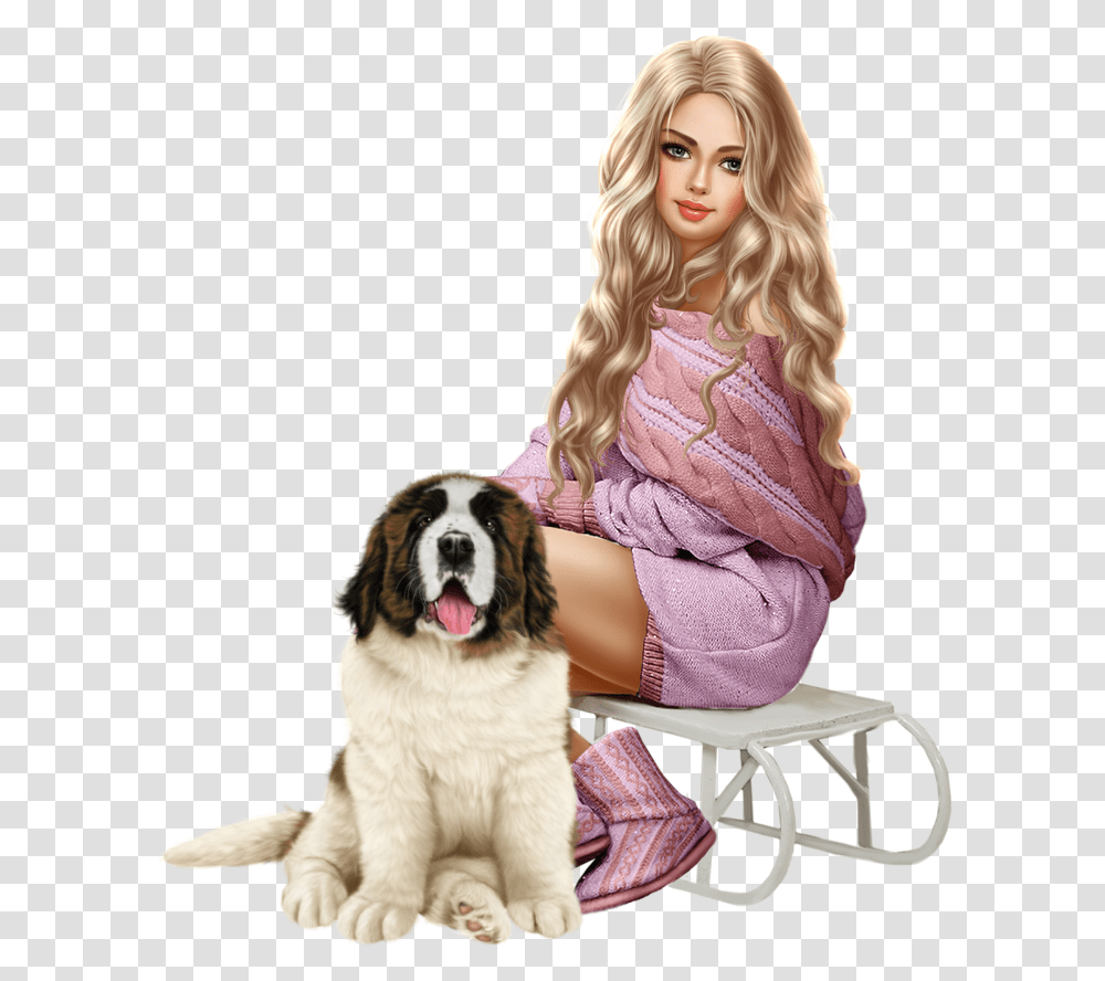 Tubes Femmes Hiver Sexy Winter Girls Animaux Pets Femmes Winter Tubes, Dog, Canine, Animal, Mammal Transparent Png