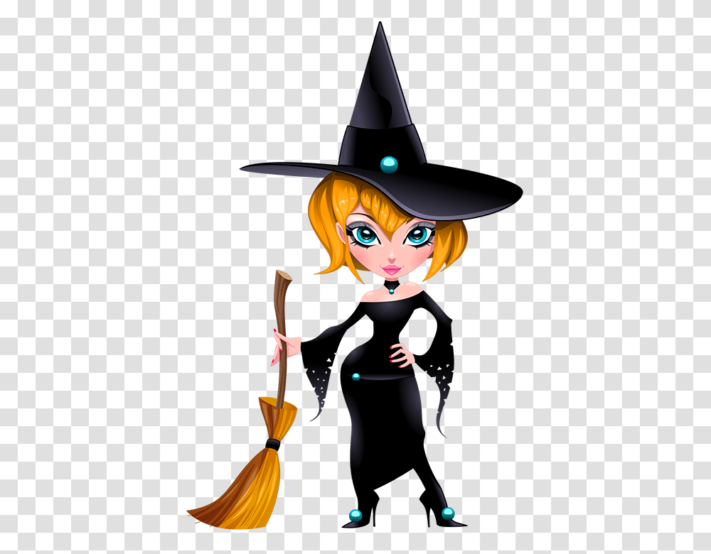 Tubes Halloween Halloween Witches And Happy Halloween, Apparel, Hat, Person Transparent Png