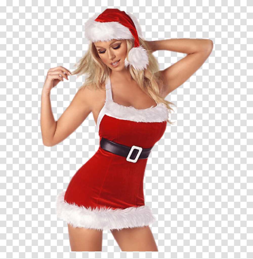 Tubes Meres Noel Santa Sexy, Female, Person, Dress Transparent Png