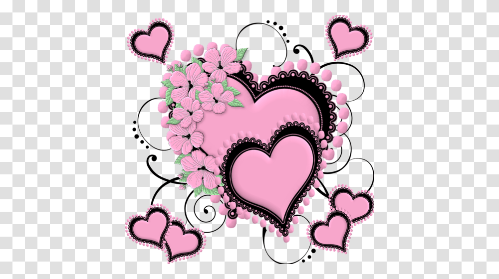 Tubes St Valentin Love Clip Art Atc Cards, Heart, Cushion, Purple, Pattern Transparent Png