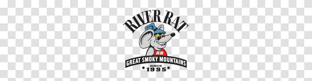 Tubing Whitewater Rafting Smoky Mountain River Rat, Label, Word, Logo Transparent Png